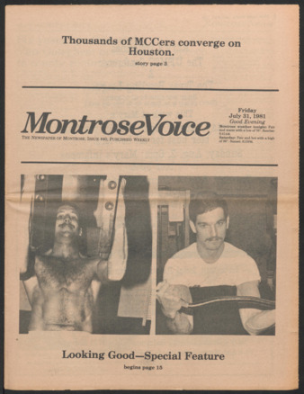 Montrose Voice, No. 40, July 31, 1981