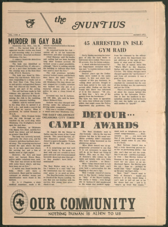 The Nuntius & Our Community, Vol. 3, No. 8, August 1972
