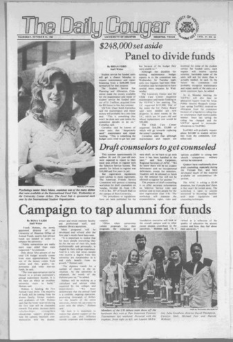 The Daily Cougar. Vol. 47, No. 38, October 23, 1980.