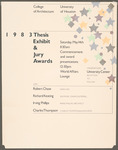 1983 Thesis Exhibit & Jury Awards Poster