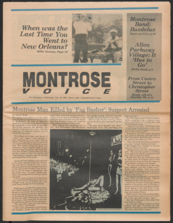 Montrose Voice, No. 160, November 18, 1983