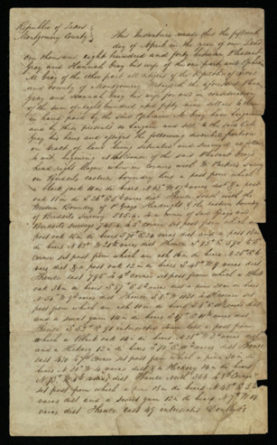Transfer to Ephraim Gray of a parcel of land