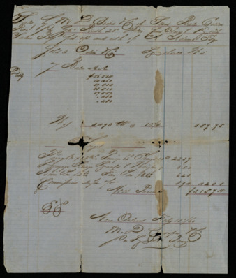 Receipt for purchase from M. D. Cooper
