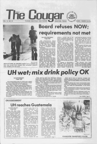 The Daily Cougar. Vol. 42, No. 89, March 25, 1976.