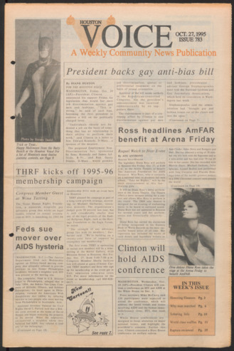 Houston Voice, No. 783, October 27, 1995