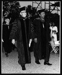 President Philip G. Hoffman with Granville M. Sawyer walking in a commencement ceremony