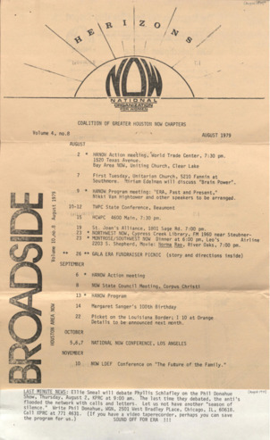 Broadside-Herizons Coalition, August 1979
