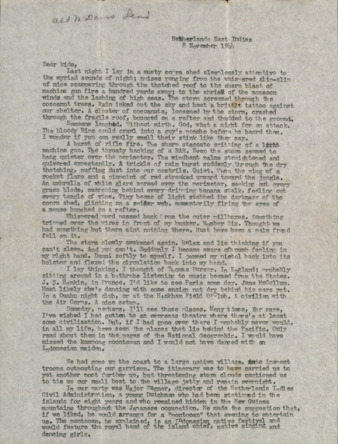 Letter from Capt. O. C. McDavid to "Kids," 1944 November 8
