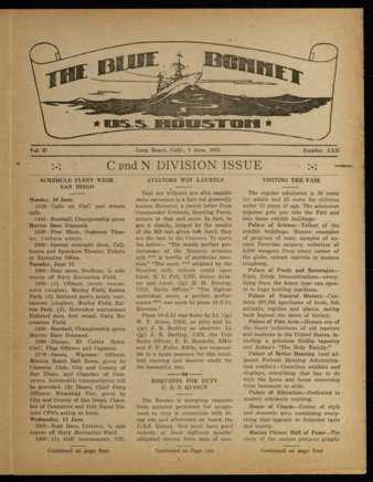 The Blue Bonnet, Vol. 2, No. 22, June 8, 1935
