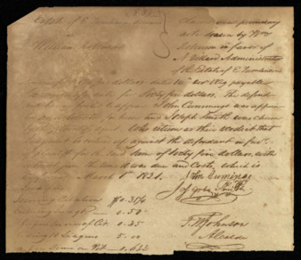 Court judgment in the cases of Estate of E. Tumlinson deceased vs. William Robinson and Thomas Pay vs. John Brown