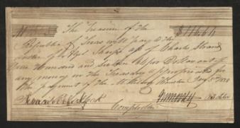 Pay certificate to A. Sharpe