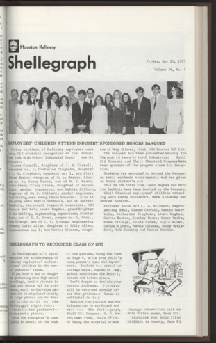 Shellegraph, Vol. 38, No. 5, May 25, 1973