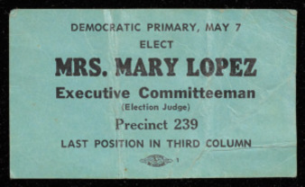 Candidate election card