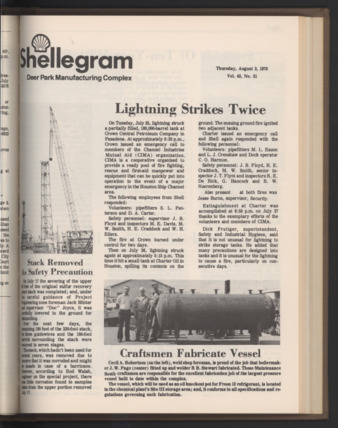 Shellegram, Vol. 43, No. 31, August 3, 1978