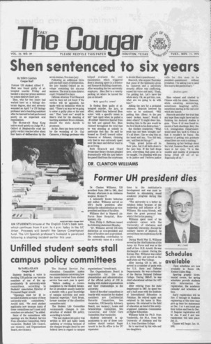 The Daily Cougar. Vol. 42, No. 29, November 11, 1975.