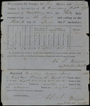 Requisition form from Charles J. Burgess, Commissary Agent