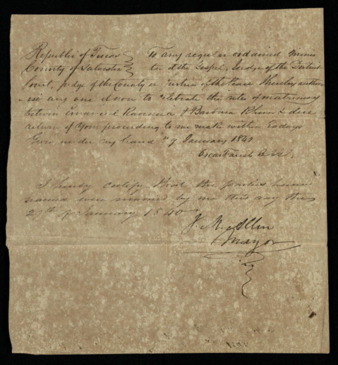 Marriage certificate of Emanuel Ravena and Barbara Rhun
