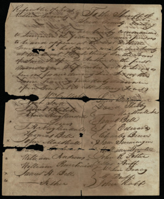 Summons for jurymen to appear at court