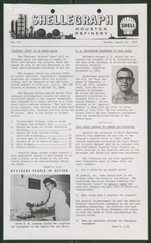 Shellegraph, No. 145, August 13, 1965