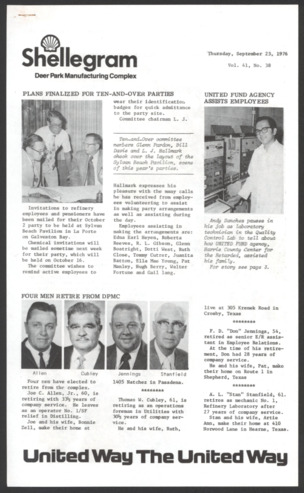 Shellegram, Vol. 41, No. 38, September 23, 1976