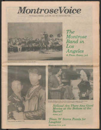 Montrose Voice, No. 196, July 27, 1984