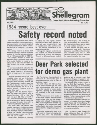 Shellegram, Vol. 50, No. 5, May 1985