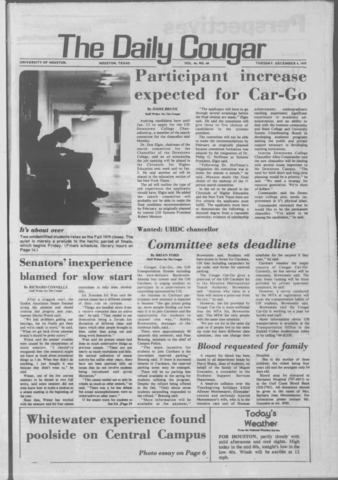 The Daily Cougar. Vol. 46, No. 68, December 4, 1979.