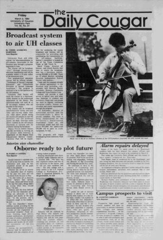 The Daily Cougar. Vol. 50, No. 81, March 2, 1984.