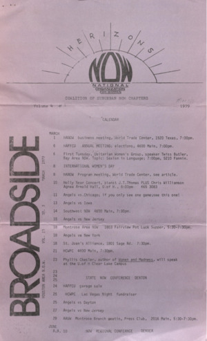 Broadside-Herizons Coalition, March 1979