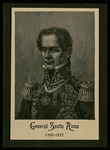 Engraved portrait of Antonio López de Santa Anna