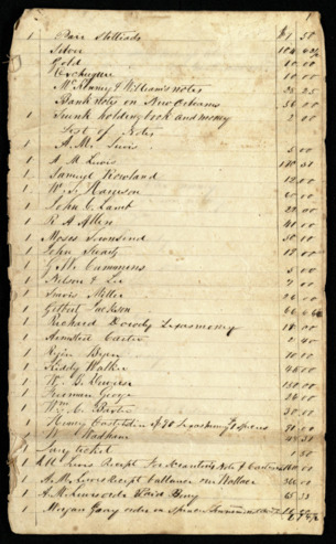 Inventory of the property of the estate of William Watts by Basil G. Ijams