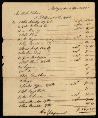 Bill from James Brent Clark & Co. to B. F. Nabers