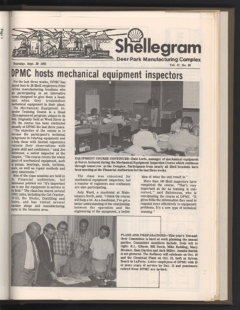 Shellegram, Vol. 47, No. 39, September 30, 1982