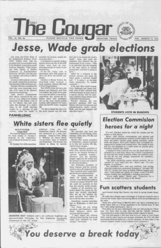 The Daily Cougar. Vol. 42, No. 86, March 12, 1976.