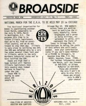 Broadside-Herizons Coalition, May 1980