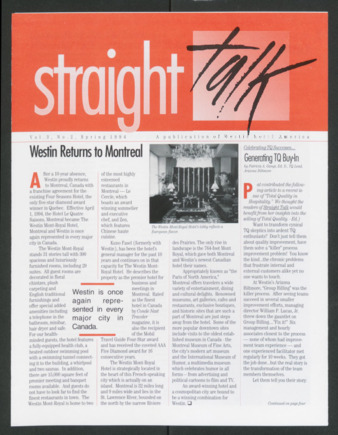 Straight Talk, Vol. 3, No. 2, Spring 1994