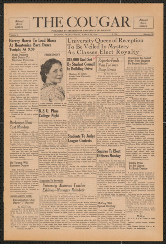 The Cougar, Vol. 4, No. 22, March 18, 1938