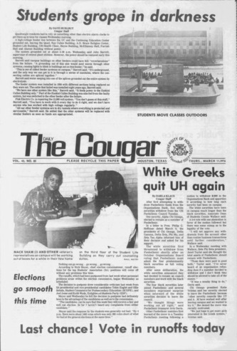 The Daily Cougar. Vol. 42, No. 85, March 11, 1976.