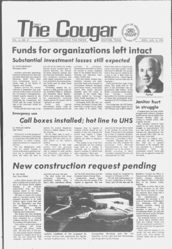 The Daily Cougar. Vol. 44, No. 59, January 18, 1978.