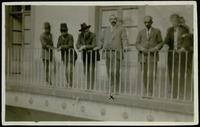 General Luis G. Caballero on hotel balcony