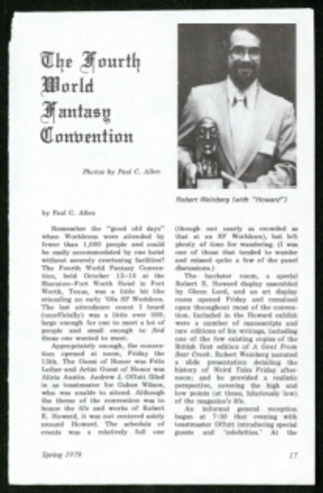 The Fourth World Fantasy Convention