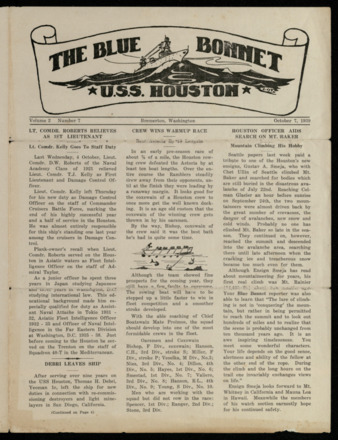 The Blue Bonnet, Vol. 2, No. 7, October 7, 1939