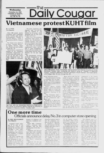The Daily Cougar. Vol. 50, No. 45, November 16, 1983.