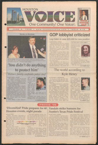 Houston Voice, No. 919, June 5, 1998