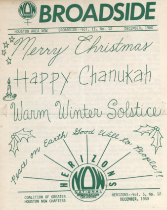 Broadside-Herizons Coalition, December 1980