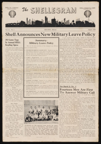 The Shellegram, Vol. 15, No. 8, August 1950