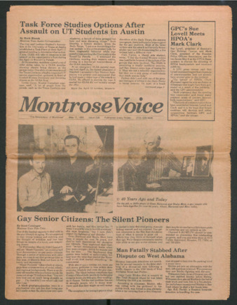 Montrose Voice, No. 238, May 17, 1985