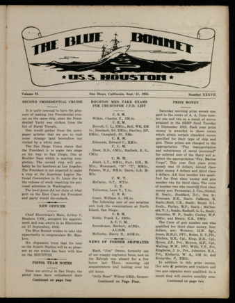 The Blue Bonnet, Vol. 2, No. 37, September 21, 1935