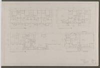 Job 66-10, Memorial Creole Apartments, Sheet 3: Second floor plans