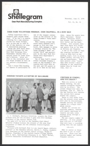 Shellegram, Vol. 41, No. 24, June 17, 1976